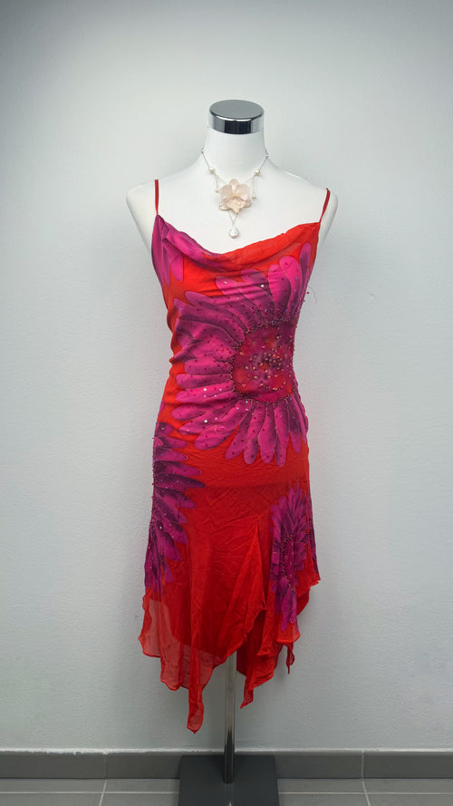 The Dahlia Flame Dress