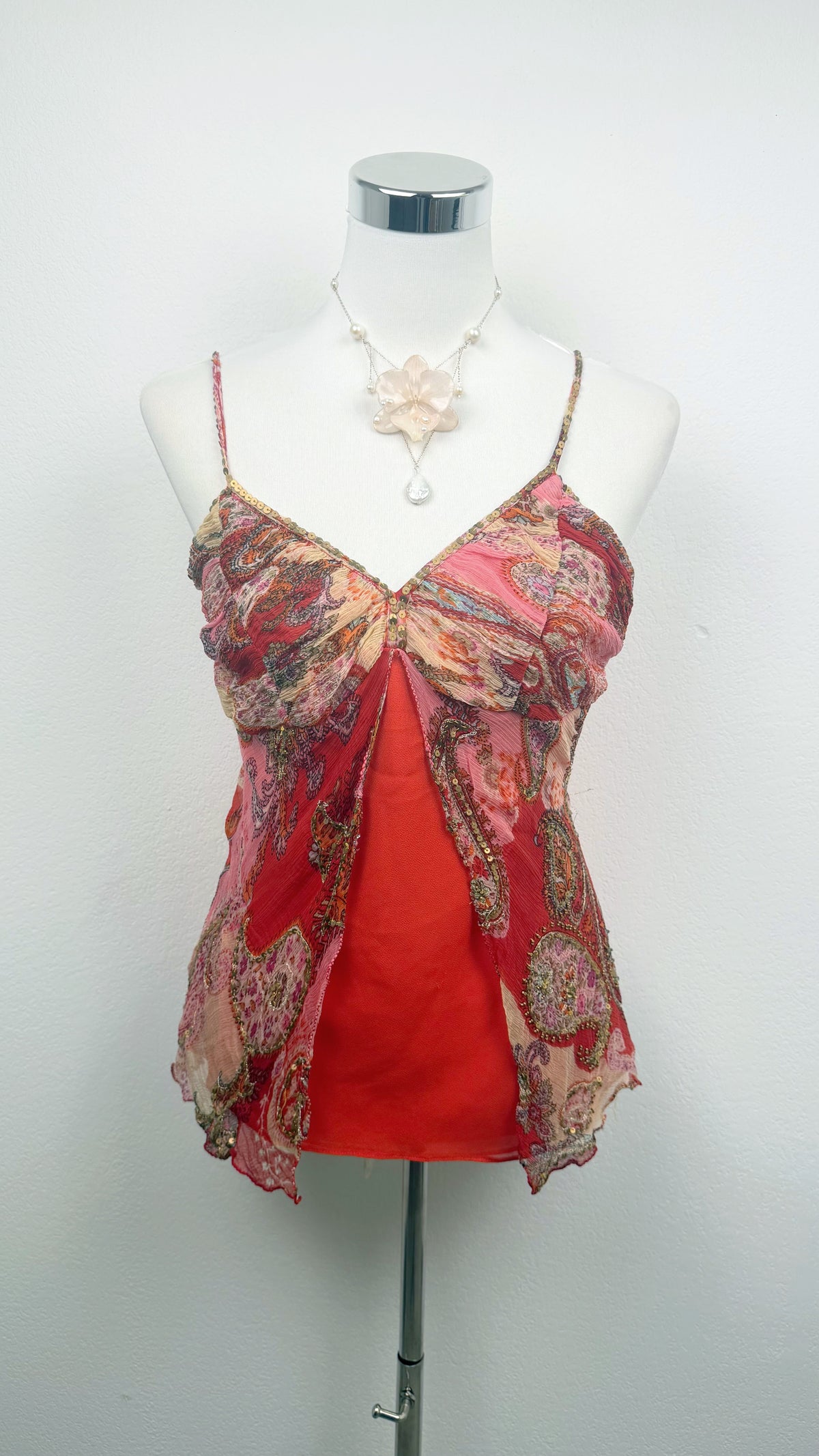 Rare Derhy Rose Mirage Top