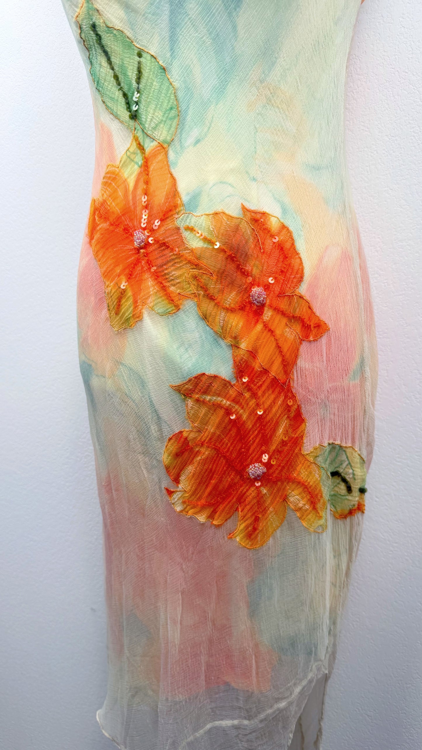 Derhy Watercolor Hibiscus Dress