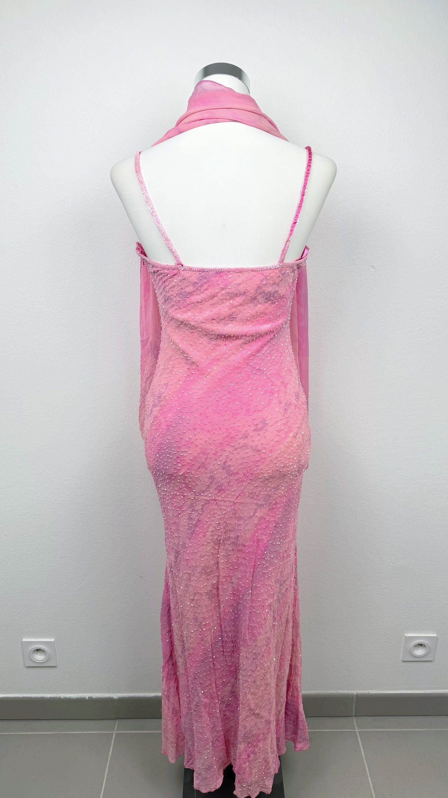 Silk Pink Stardust Gown