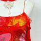 The Scarlet Sunset Silk Gown