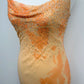 Peach Stardust Silk Gown