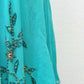 Rare Sue Wong Turquoise Hand-Beaded Silk