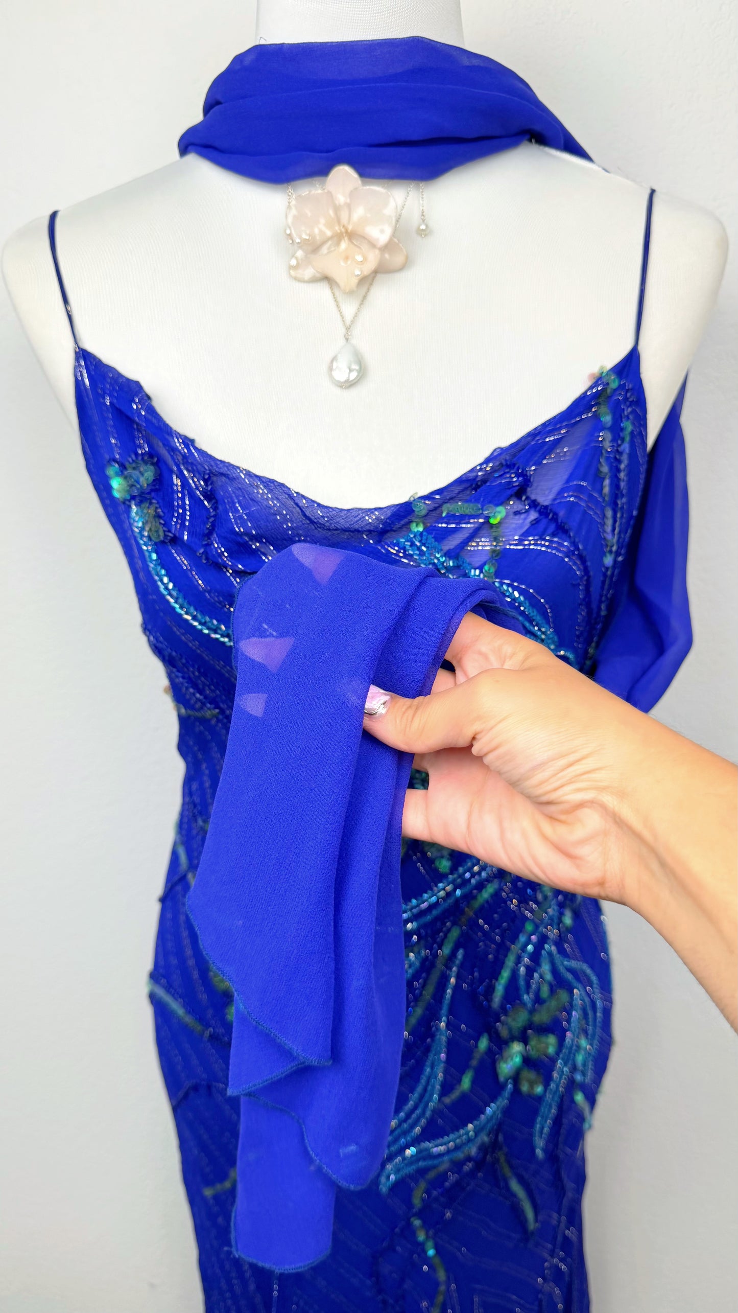 Nyxwing Cobalt Butterfly Silk