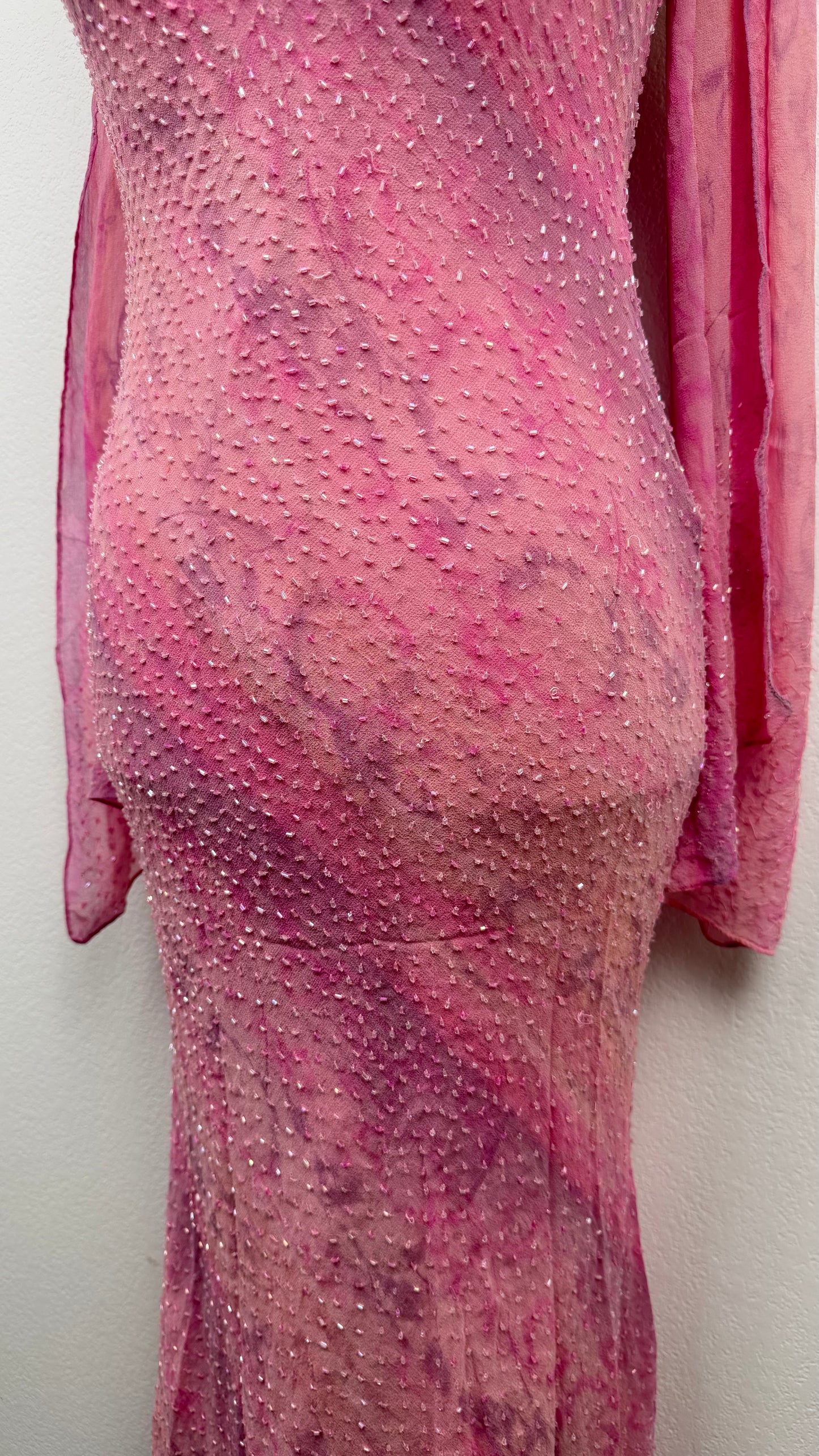 Silk Pink Stardust Gown
