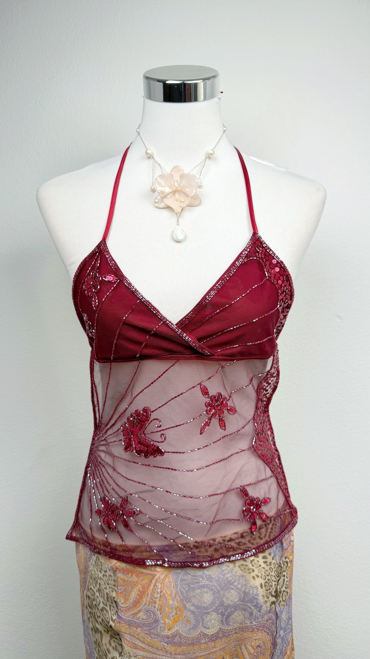 The Burgundy Butterfly Fairy Top