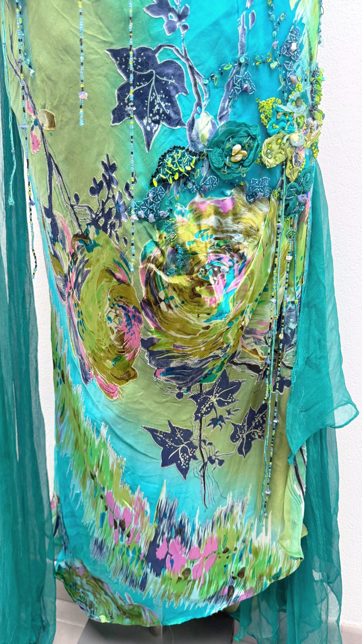 The Emerald Fae Silk Dress
