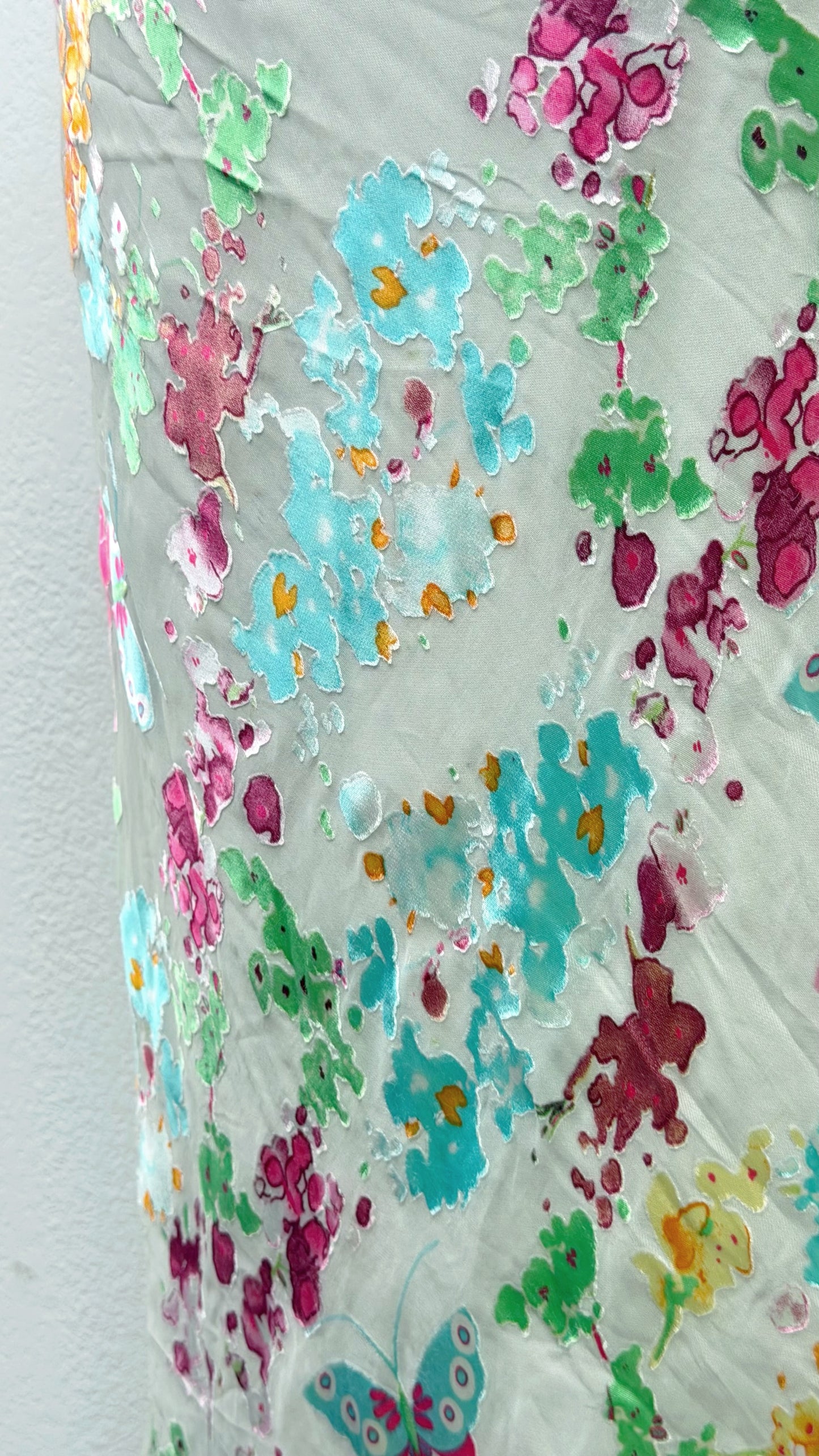 Butterfly Meadow Silk Dress