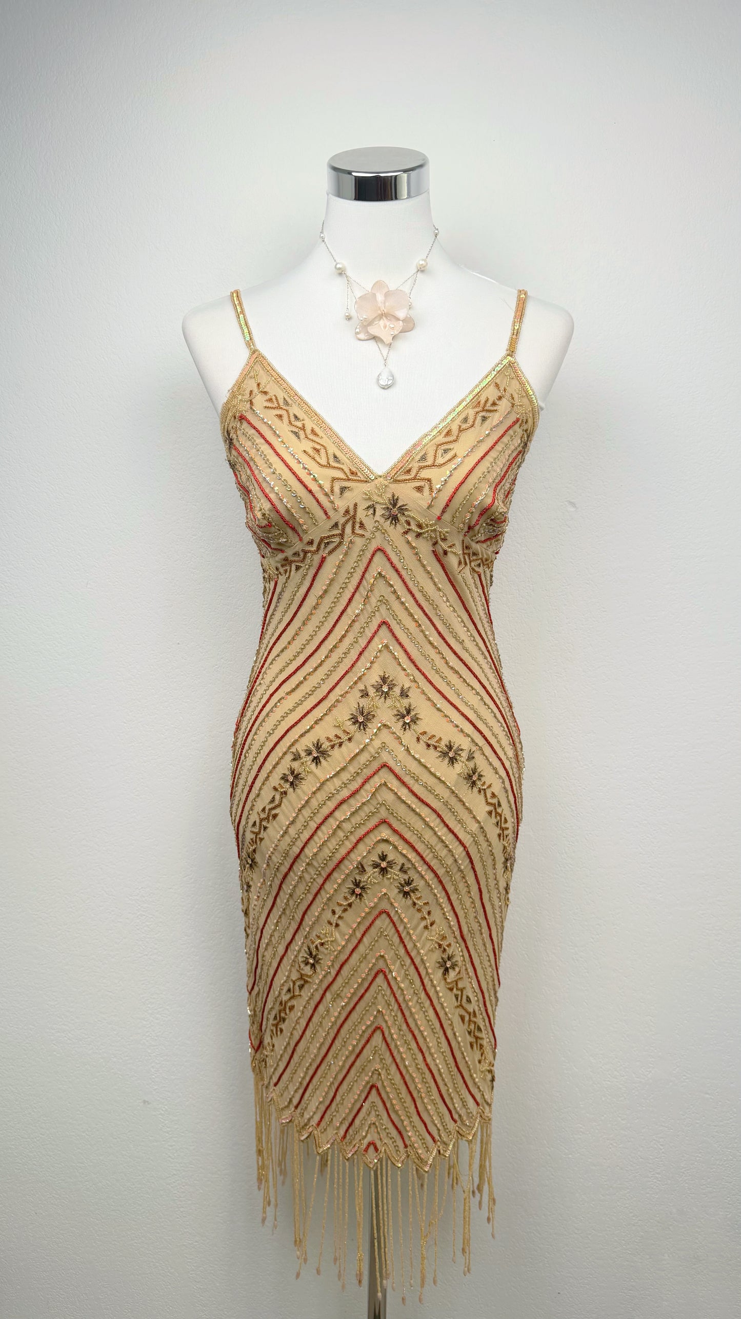 Aftershock Golden Gatsby Dress