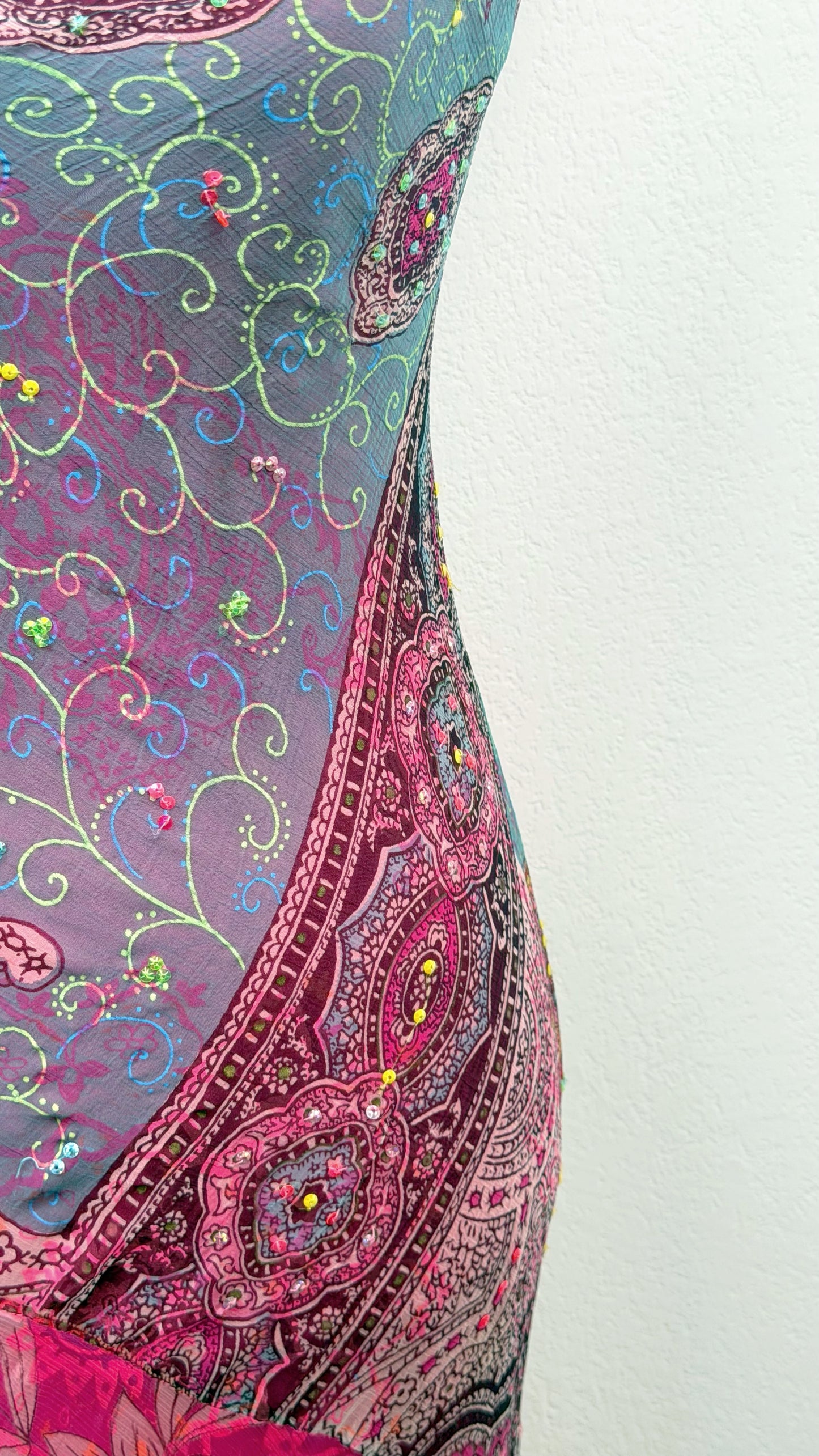 Derhy Pink Lagoon Paisley Dress