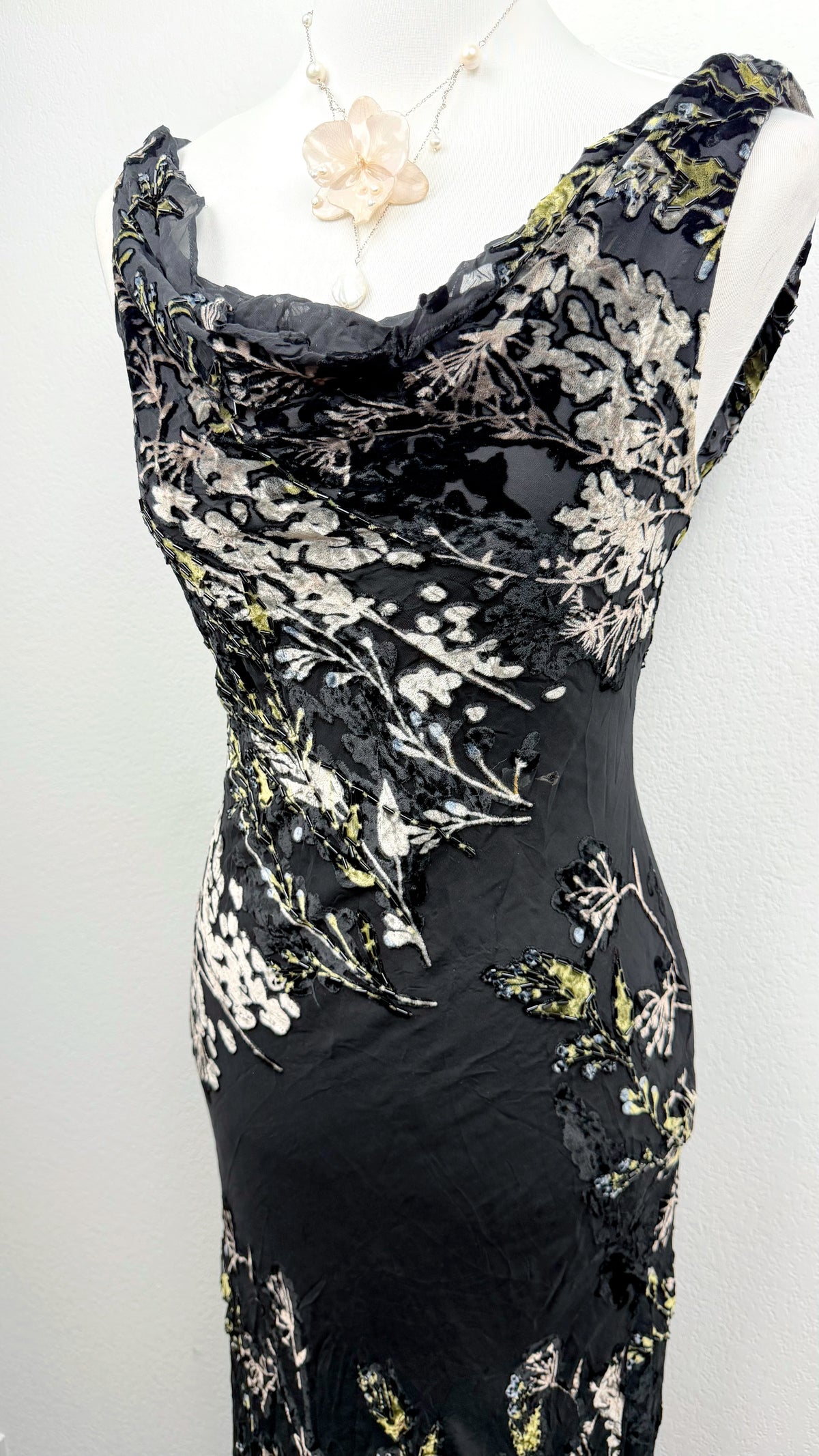Sue Wong Midnight Enchanted Forest Silk Gown
