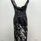 Sue Wong Midnight Enchanted Forest Silk Gown