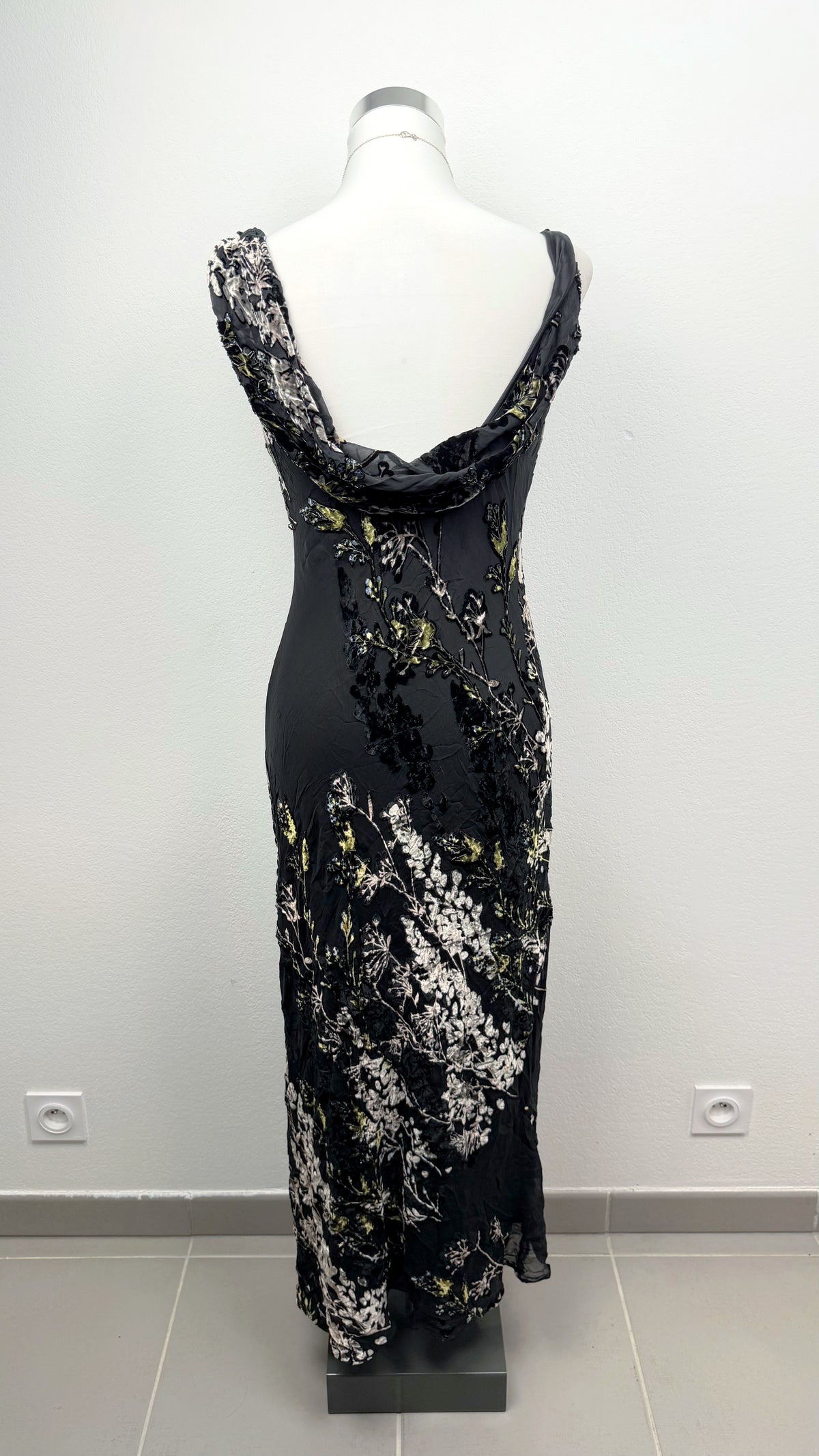 Sue Wong Midnight Enchanted Forest Silk Gown