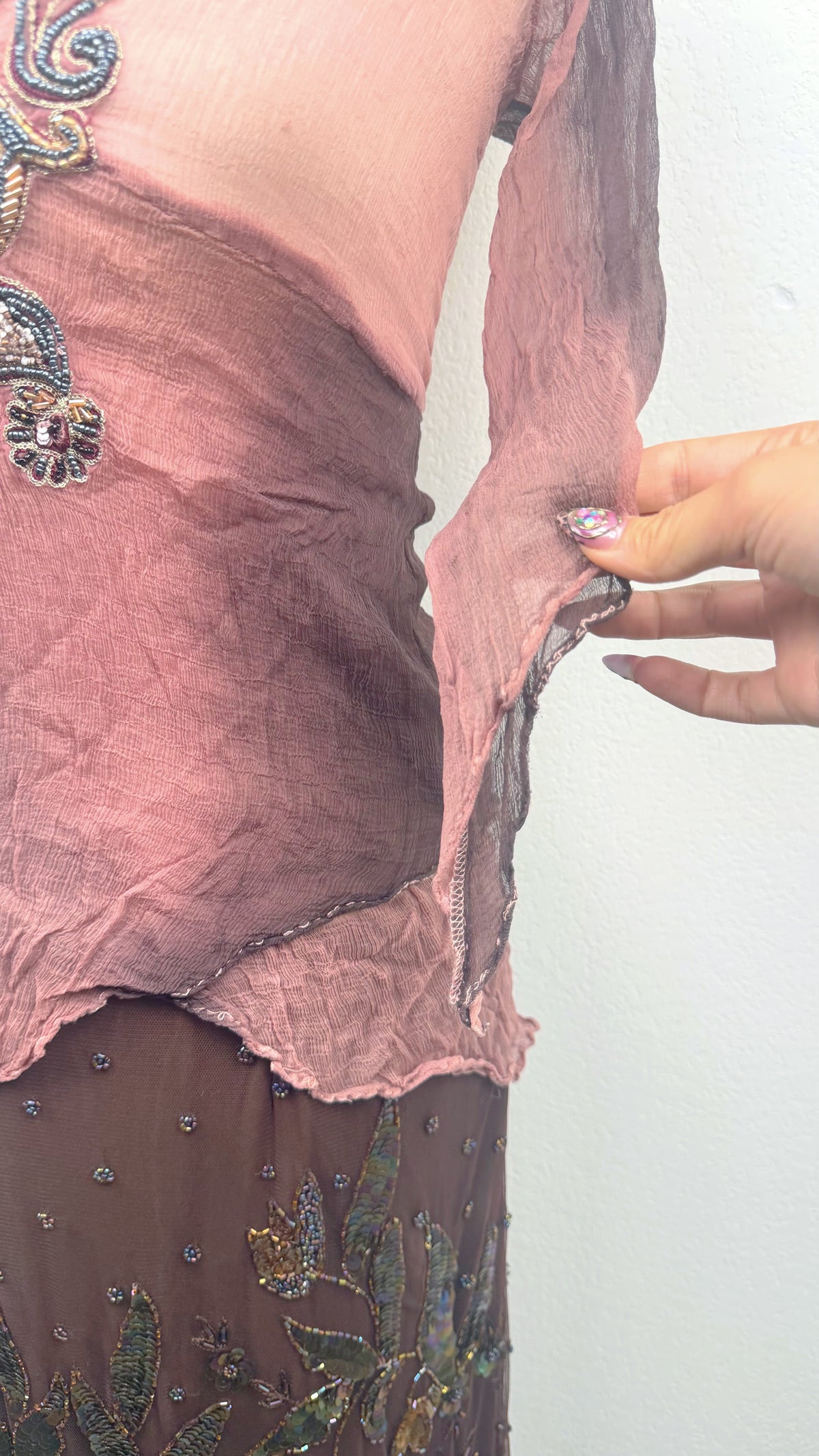 Rare Derhy Rosewood Fairy Top