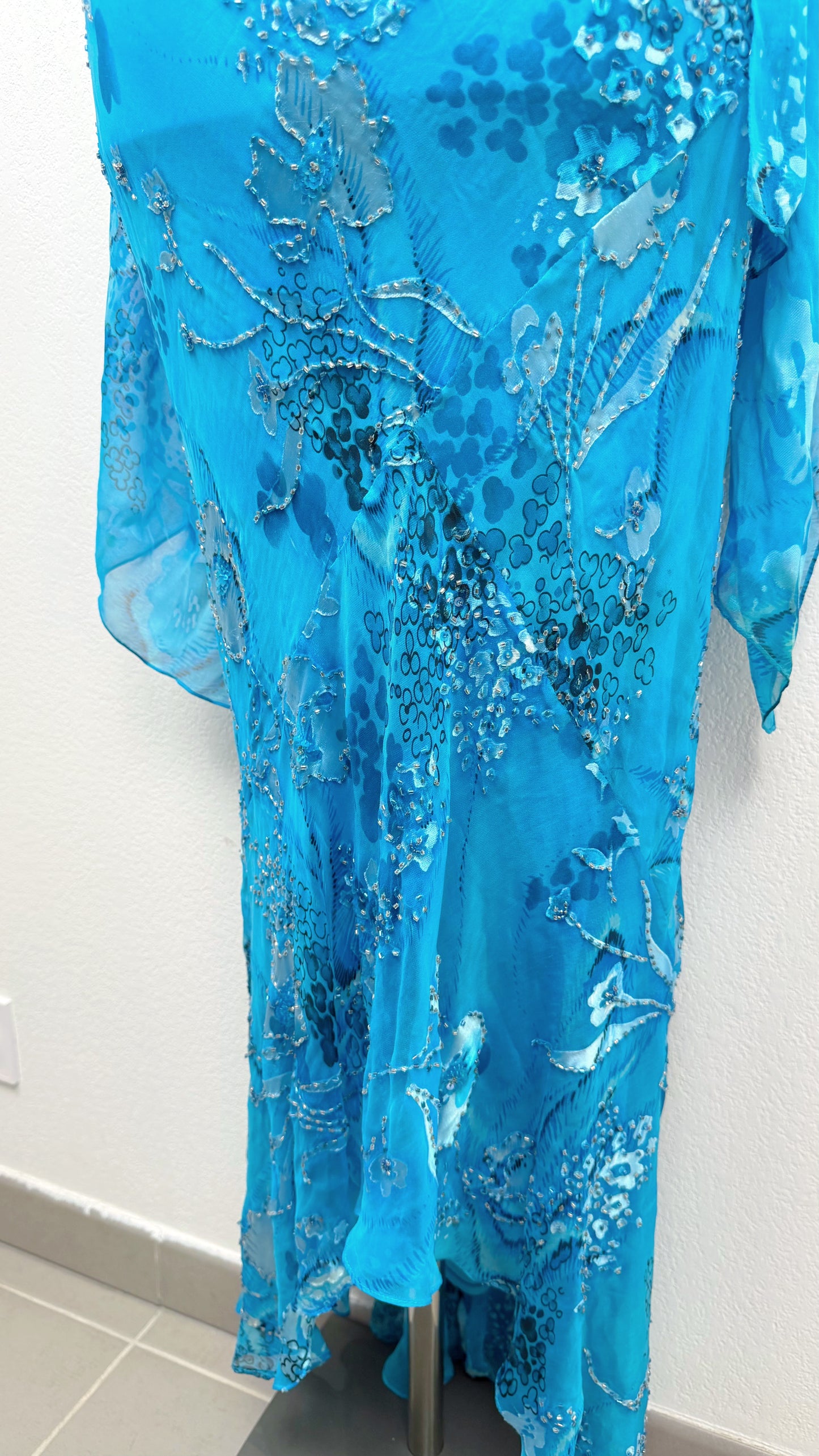 Nerissa Bluebell Silk Dress