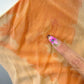 Peach Stardust Silk Gown