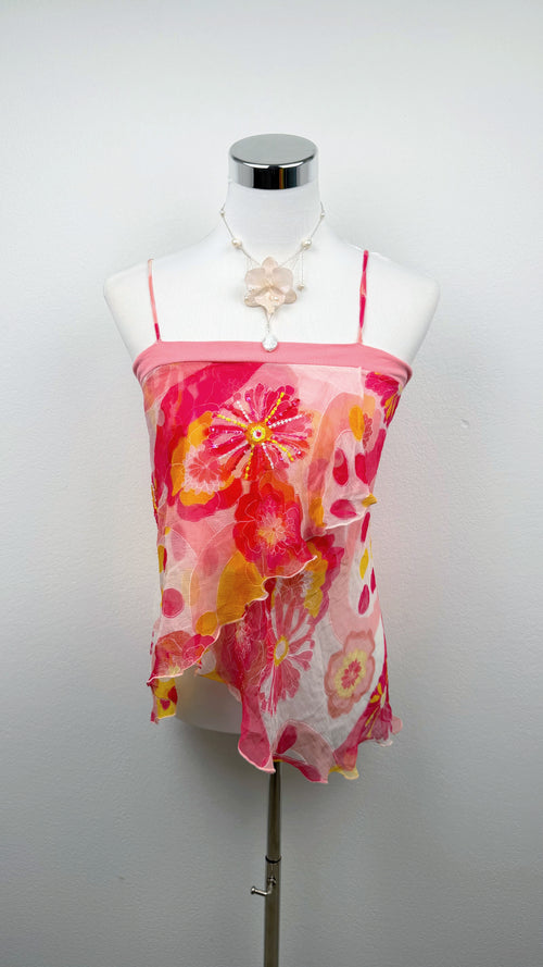 Derhy Pink Petal Garden Top