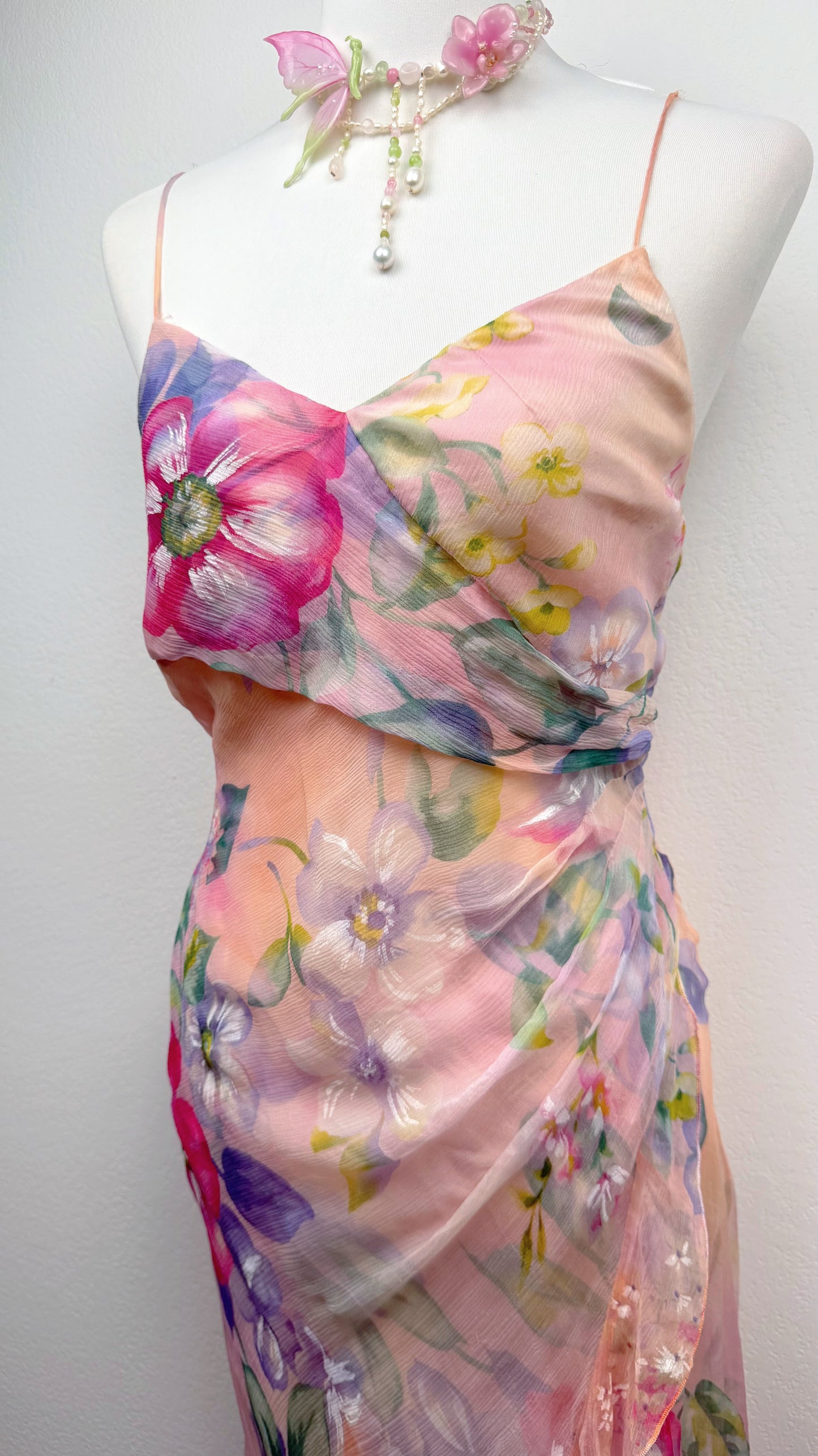 Silk Blushing Garden Dress
