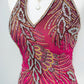 Aftershock Fuchsia Phoenix Beaded Corset