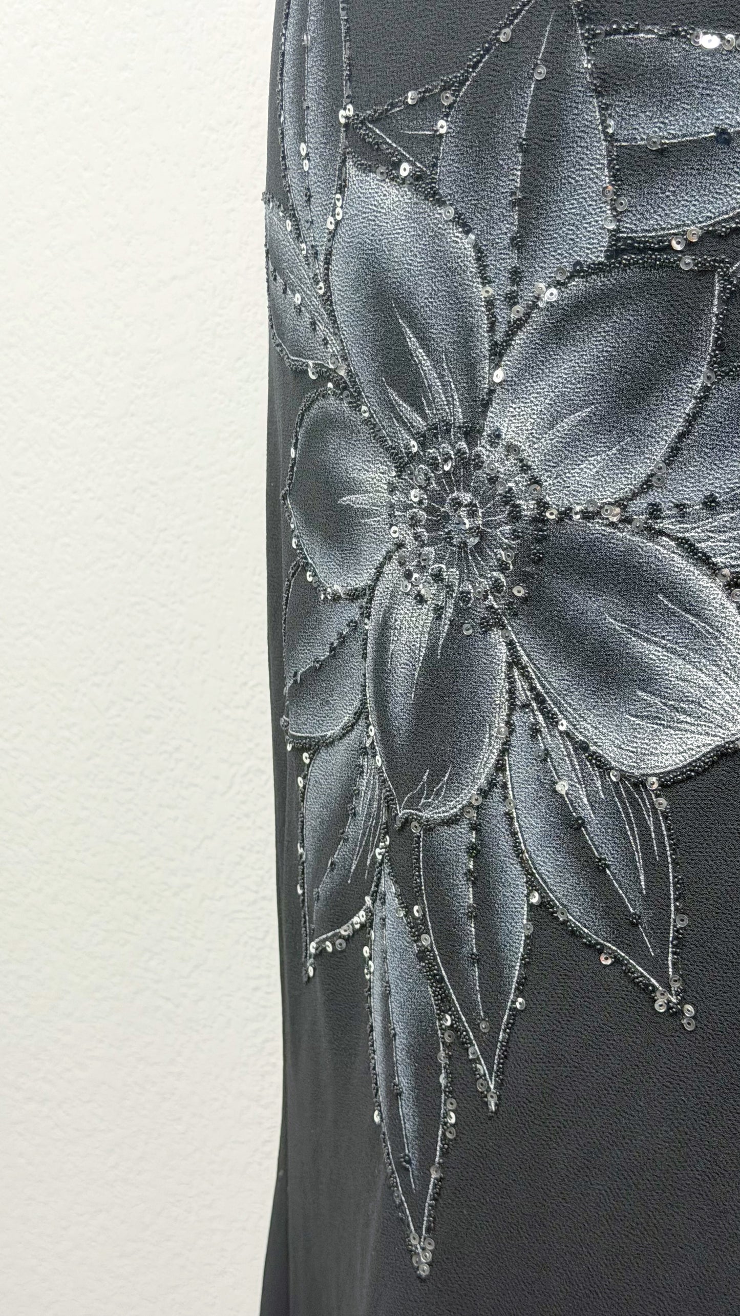 Midnight Blossom Gown