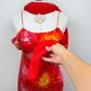 The Scarlet Sunset Silk Gown