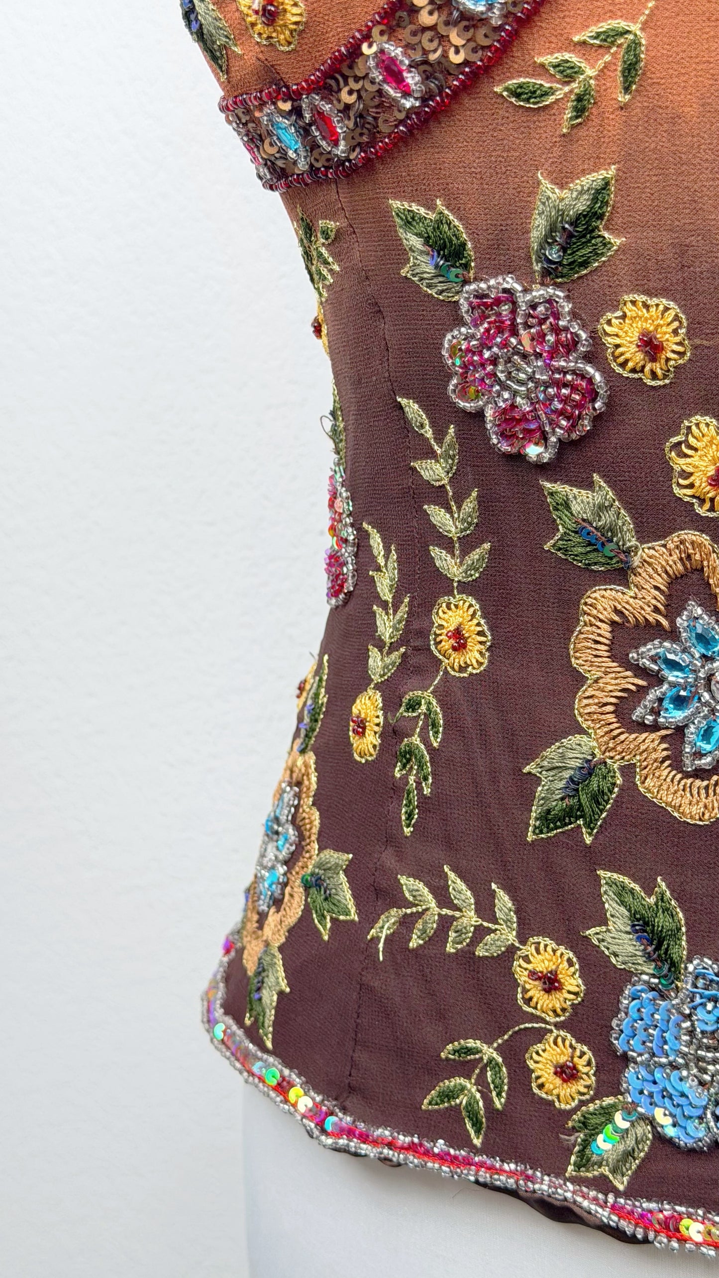 Aftershock Enchanted Garden Silk Corset