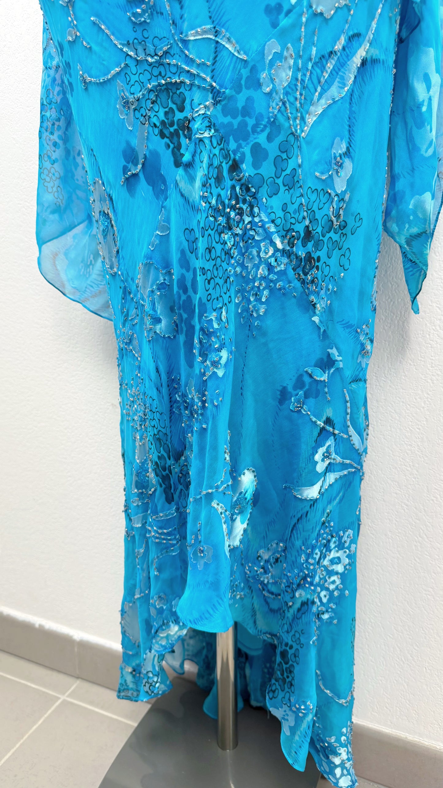 Nerissa Bluebell Silk Dress