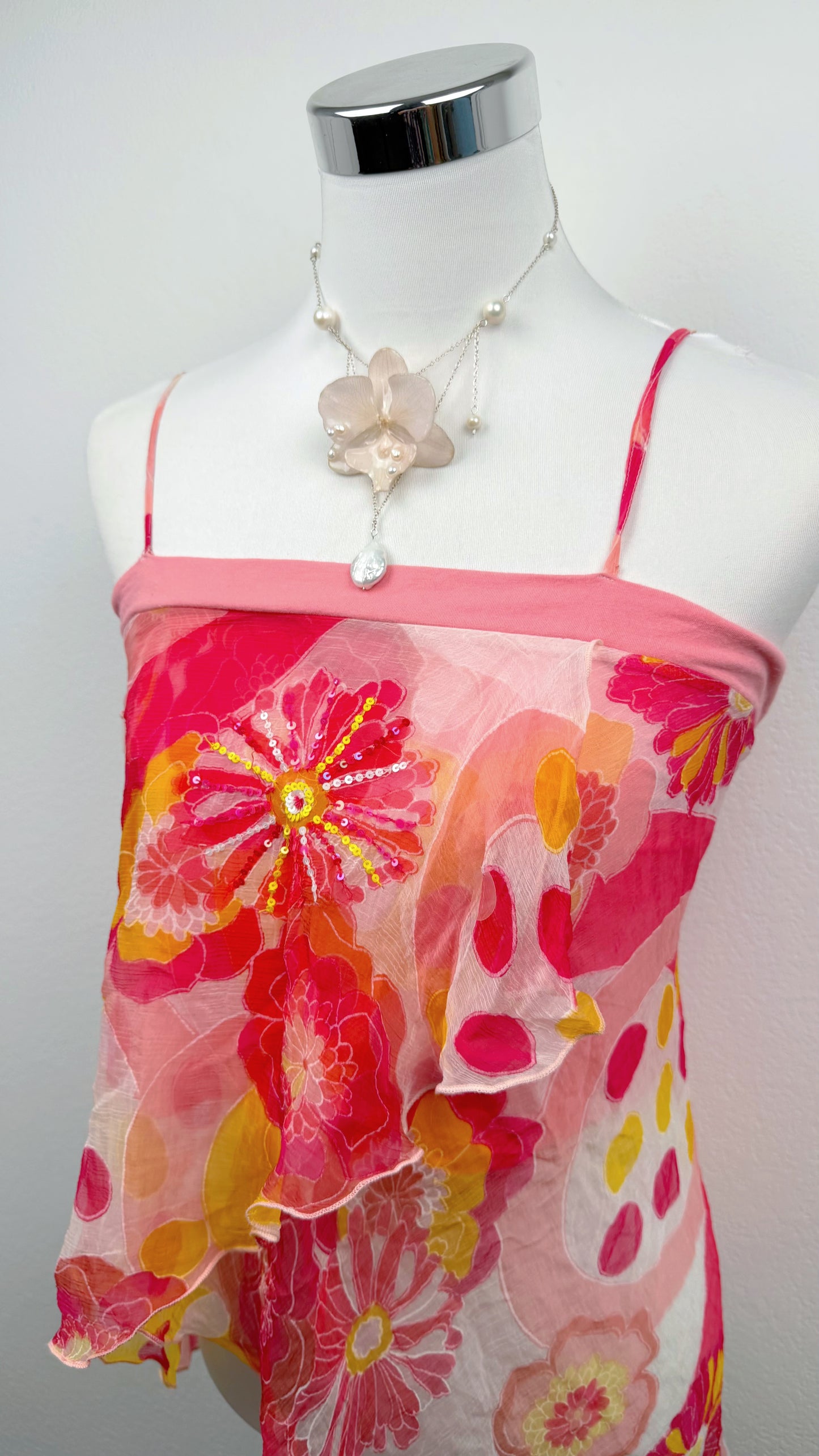 Derhy Pink Petal Garden Top