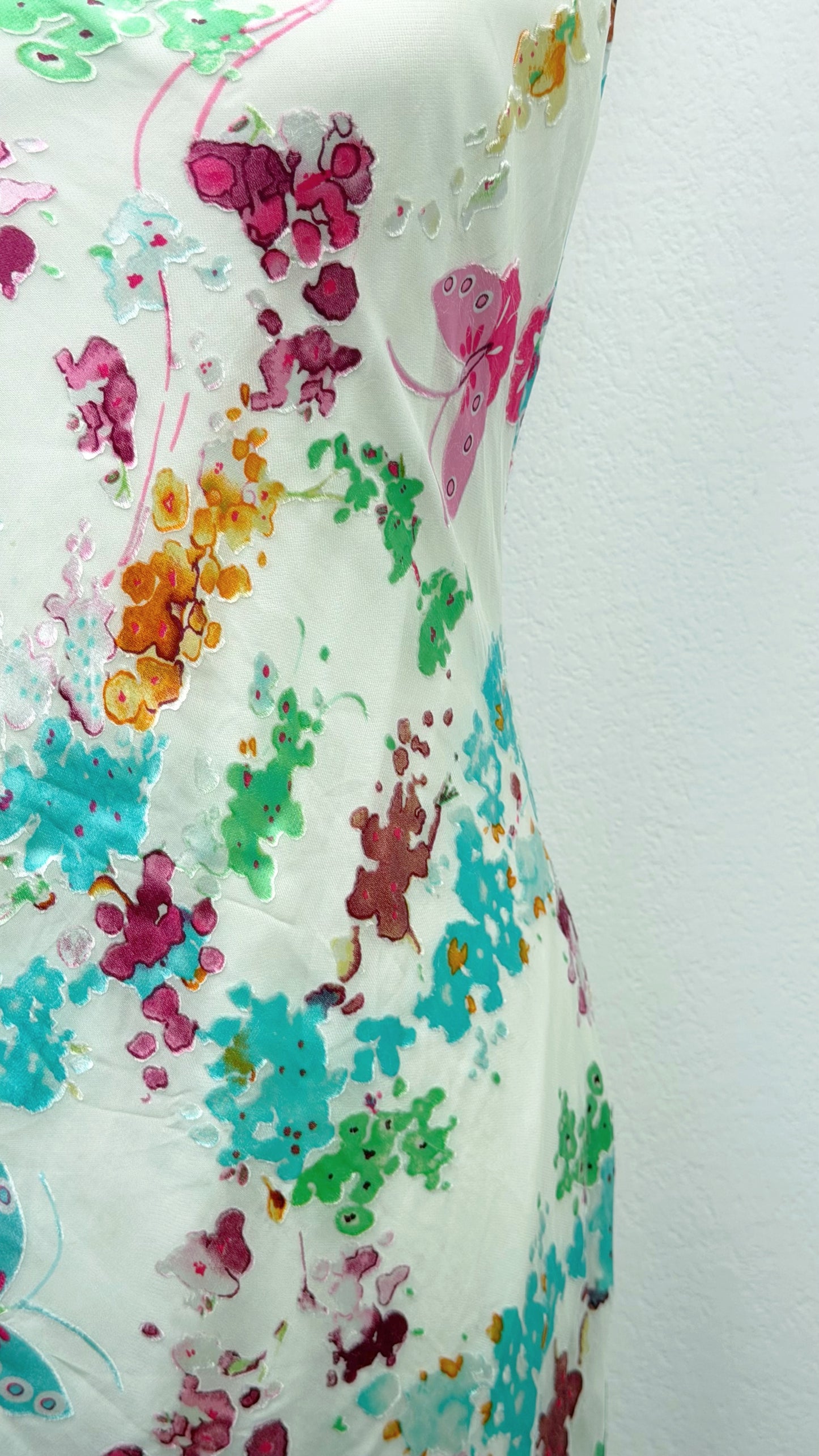 Butterfly Meadow Silk Dress