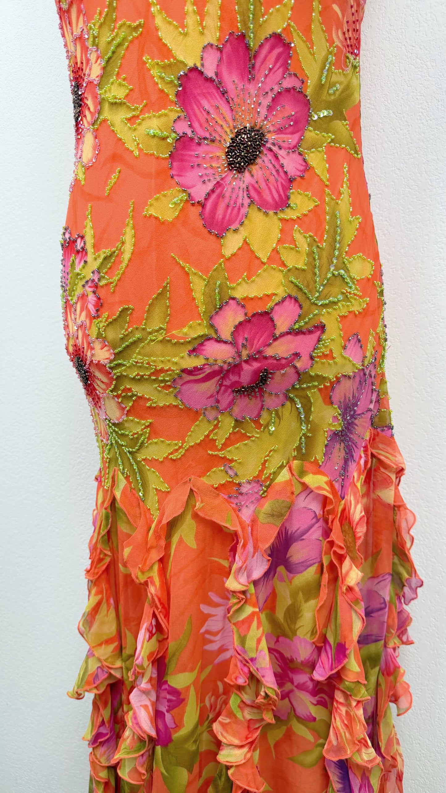 Silk Coral Blossom Couture