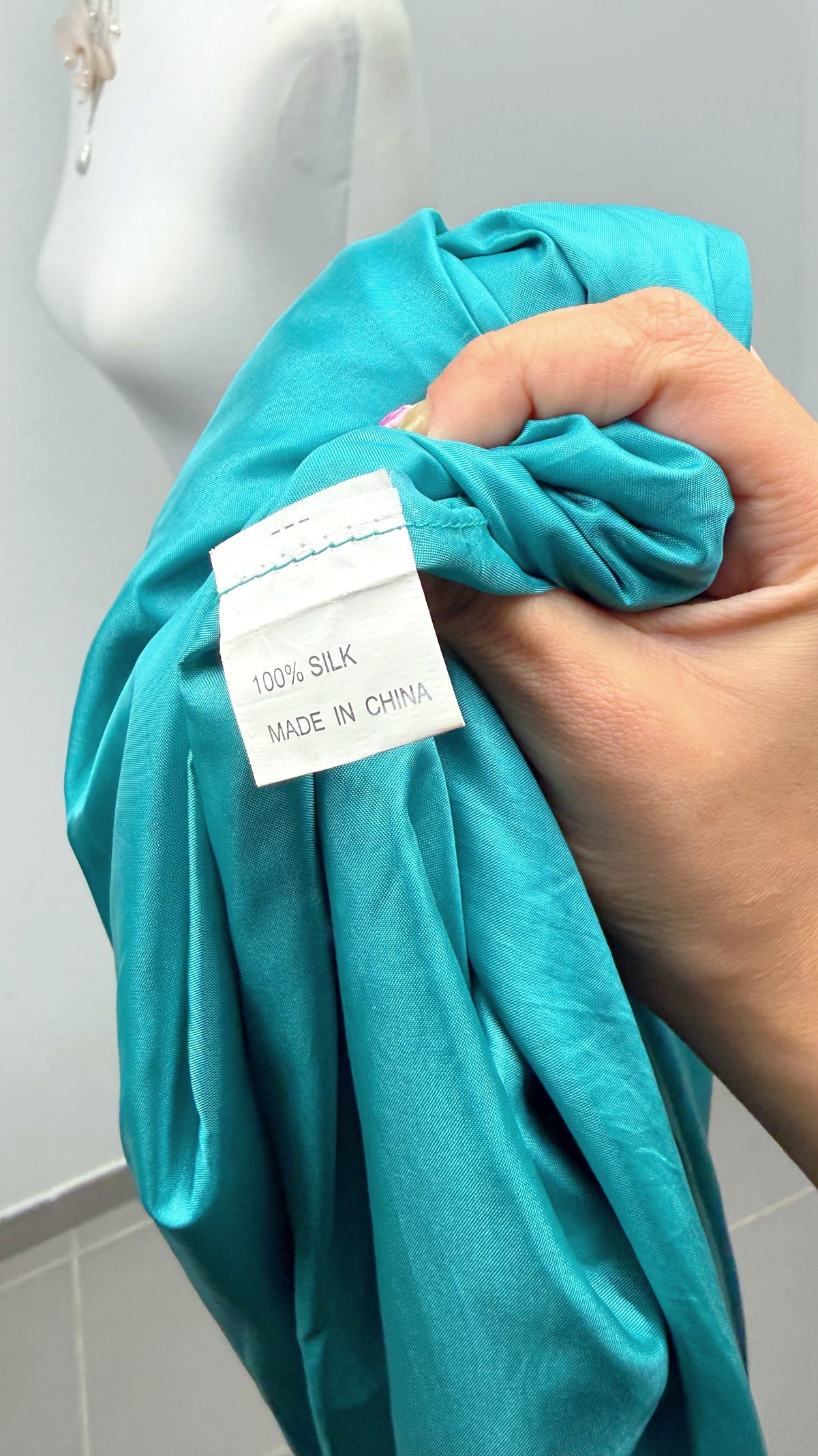 The Emerald Fae Silk Dress