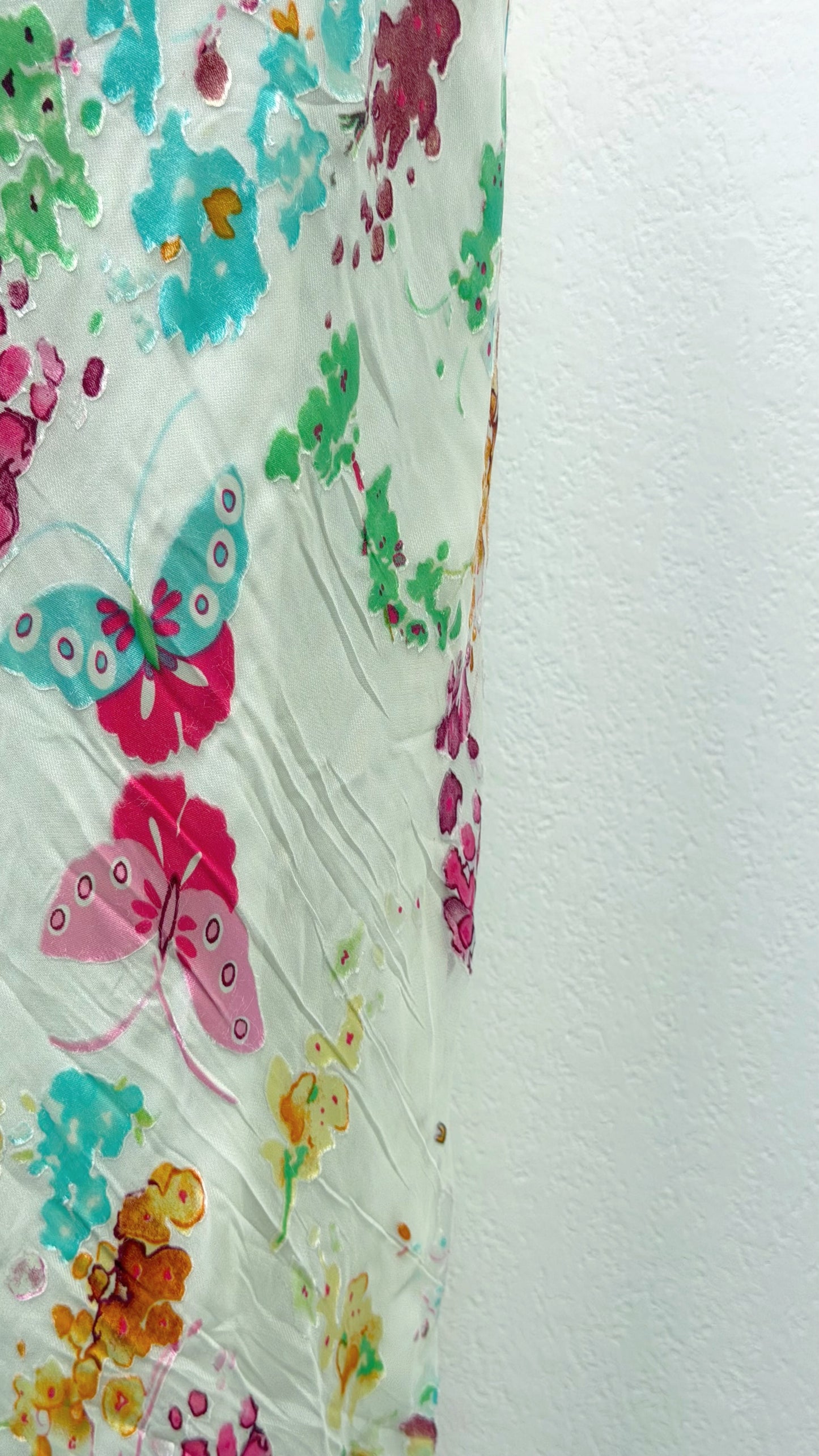 Butterfly Meadow Silk Dress
