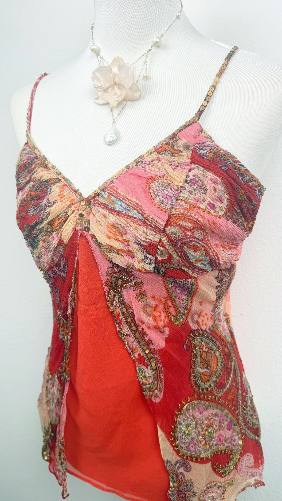 Rare Derhy Rose Mirage Top