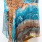 Aquamarine Serpent Silk Dress