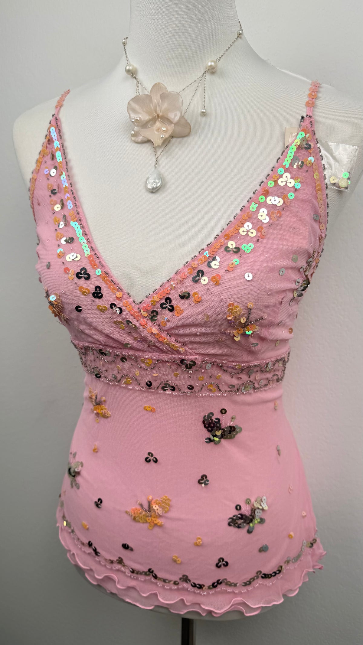 Pink Pixie Sequin Top