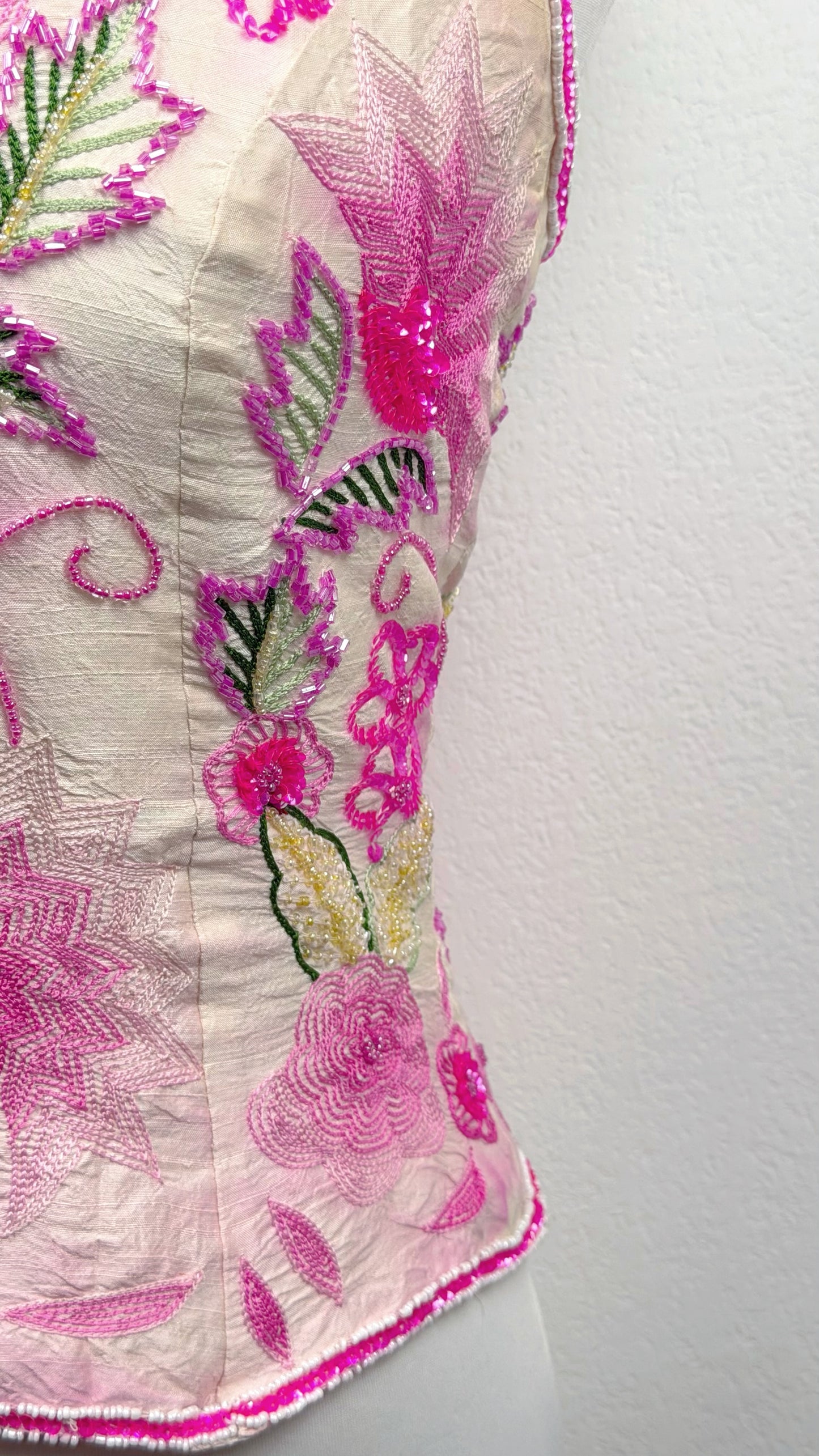 Aftershock Rosé Bloom Silk Halter Top