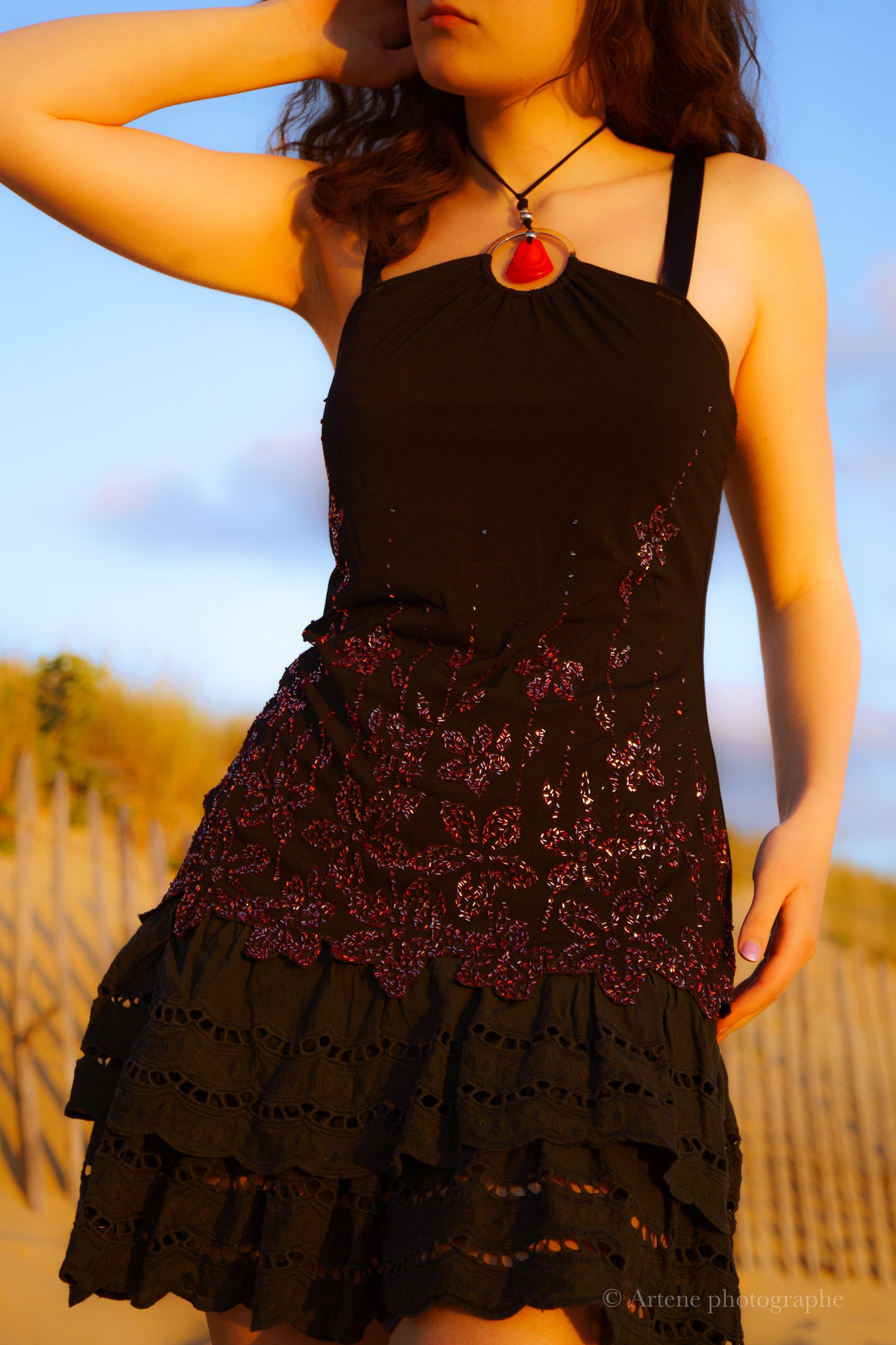 Crimson Petals Top