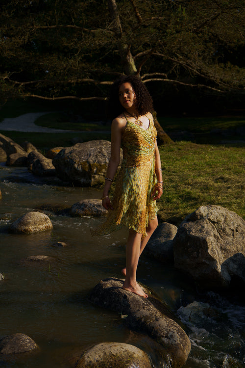 "Sierra" Glitter Cheetah Dress