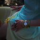 “Cleo” Blue and Yellow Ombré Gown