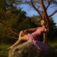 "Isadora" Hand Beaded Pink Dress