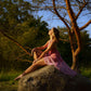 "Isadora" Hand Beaded Pink Dress