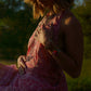 "Isadora" Hand Beaded Pink Dress