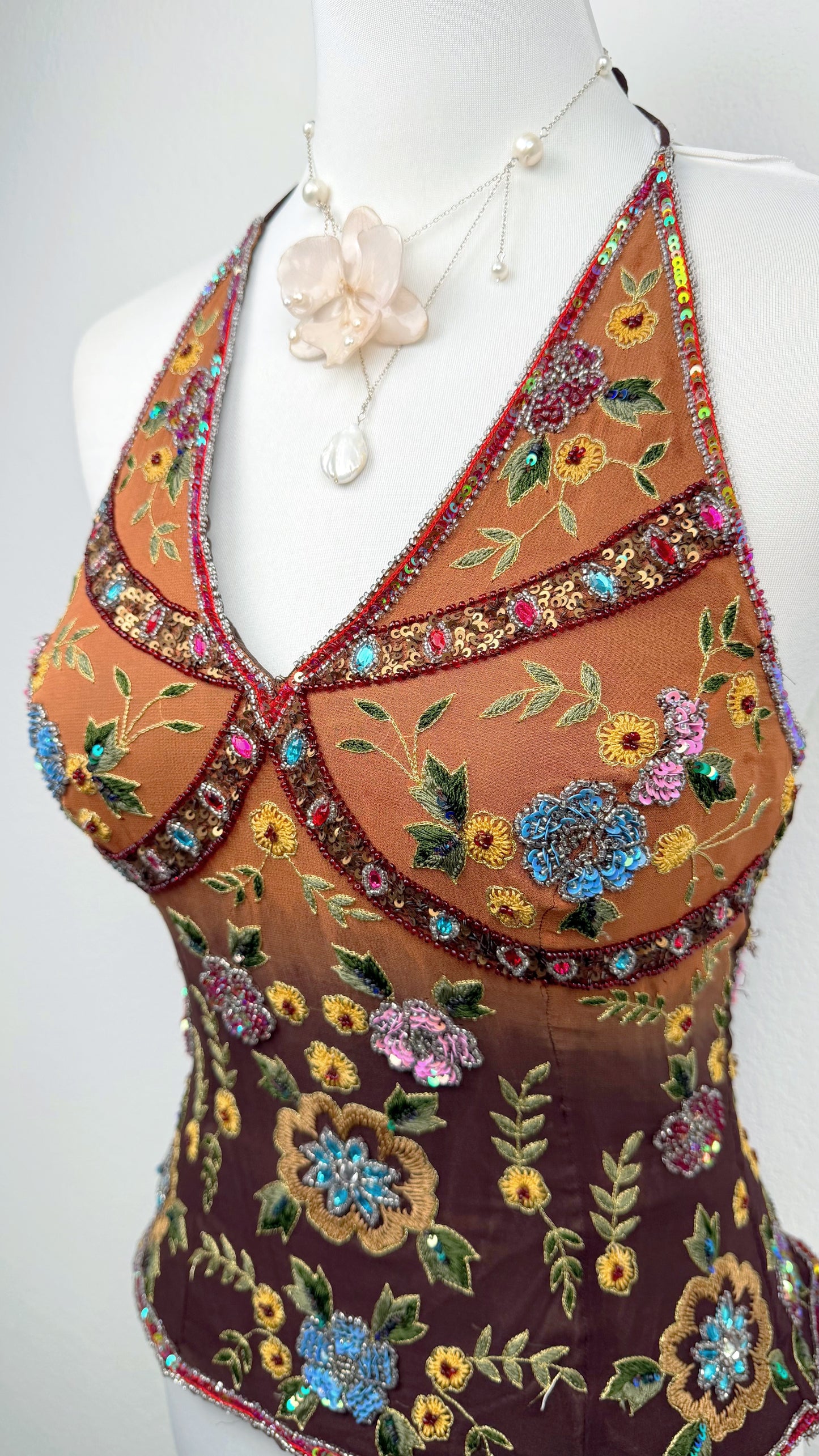 Aftershock Enchanted Garden Silk Corset