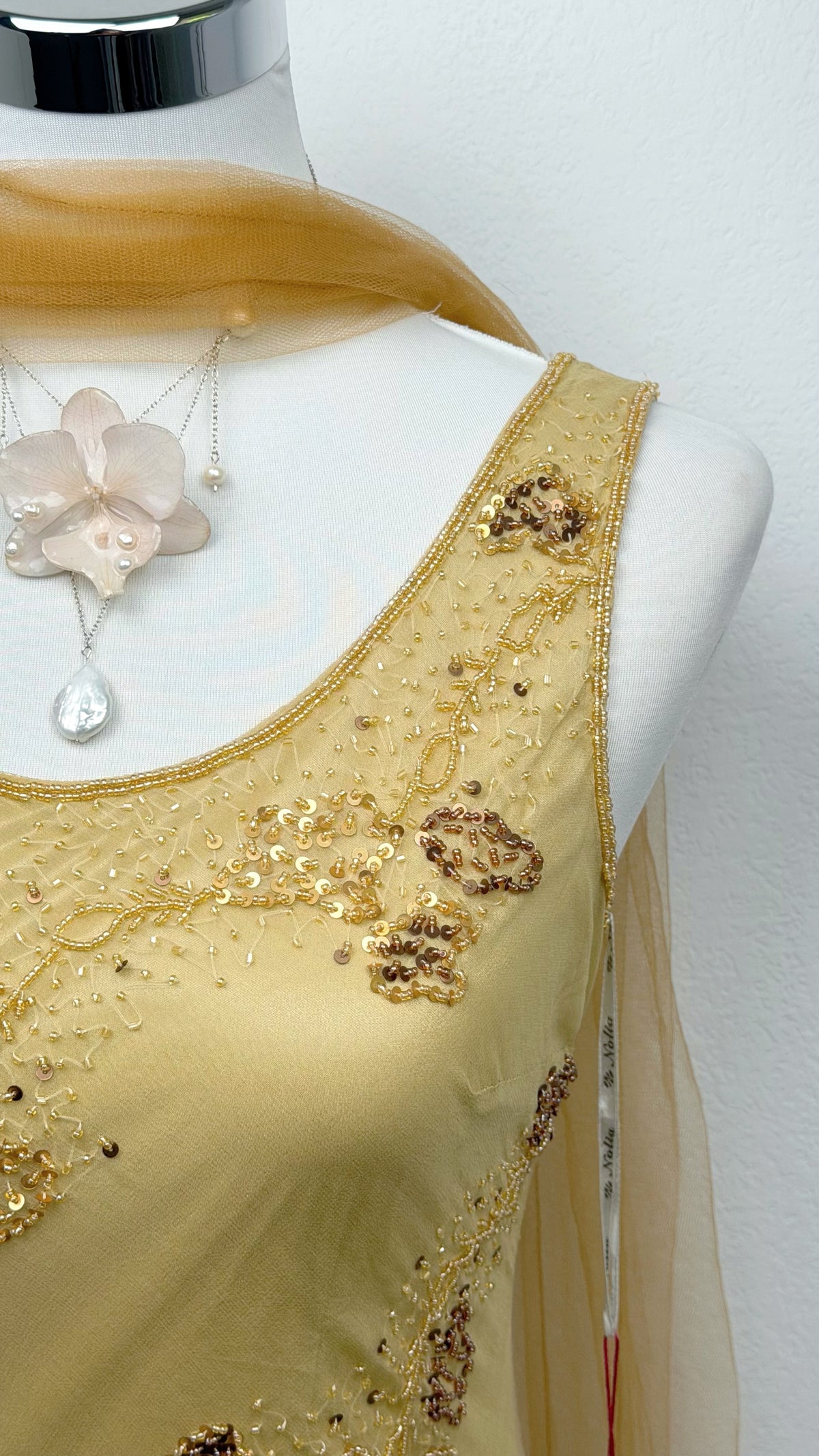 The Golden Fae Silk Dress