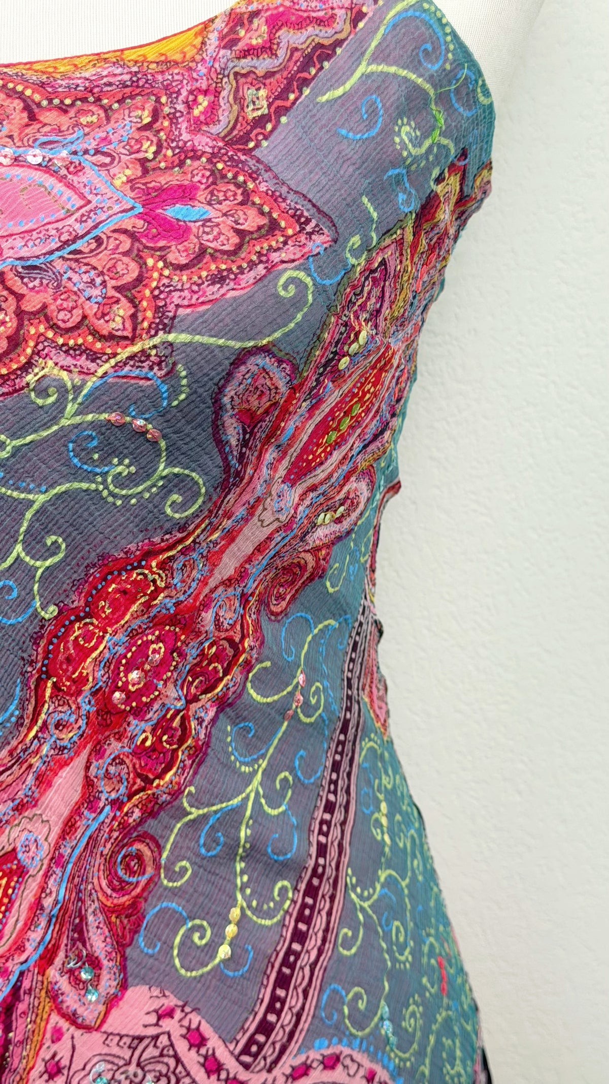 RARE Derhy Paisley Pixie Dress