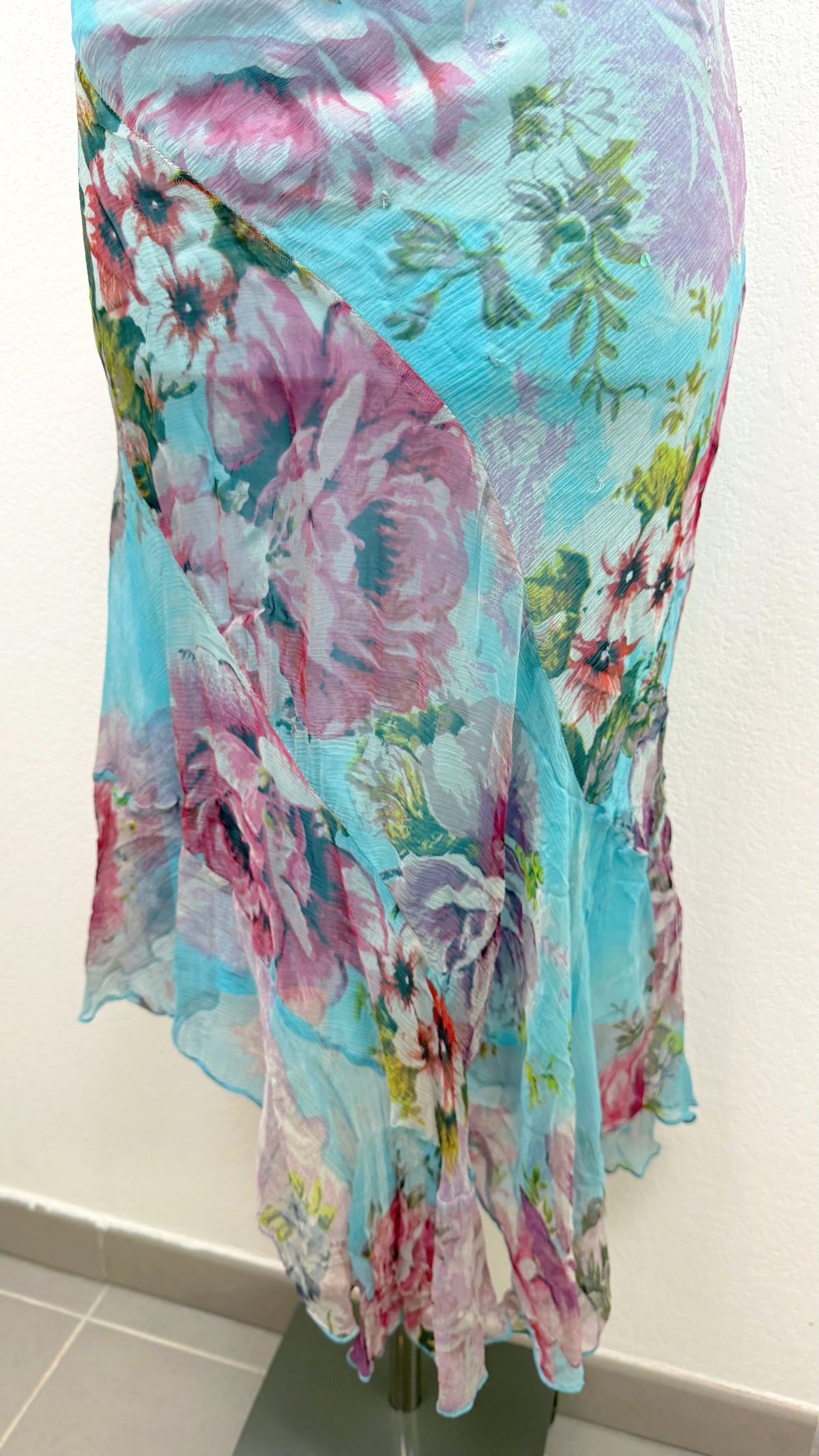 Rare Derhy Bluebell Romance Dress & Cardigan Set
