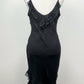 The Midnight Moonflower Silk Dress