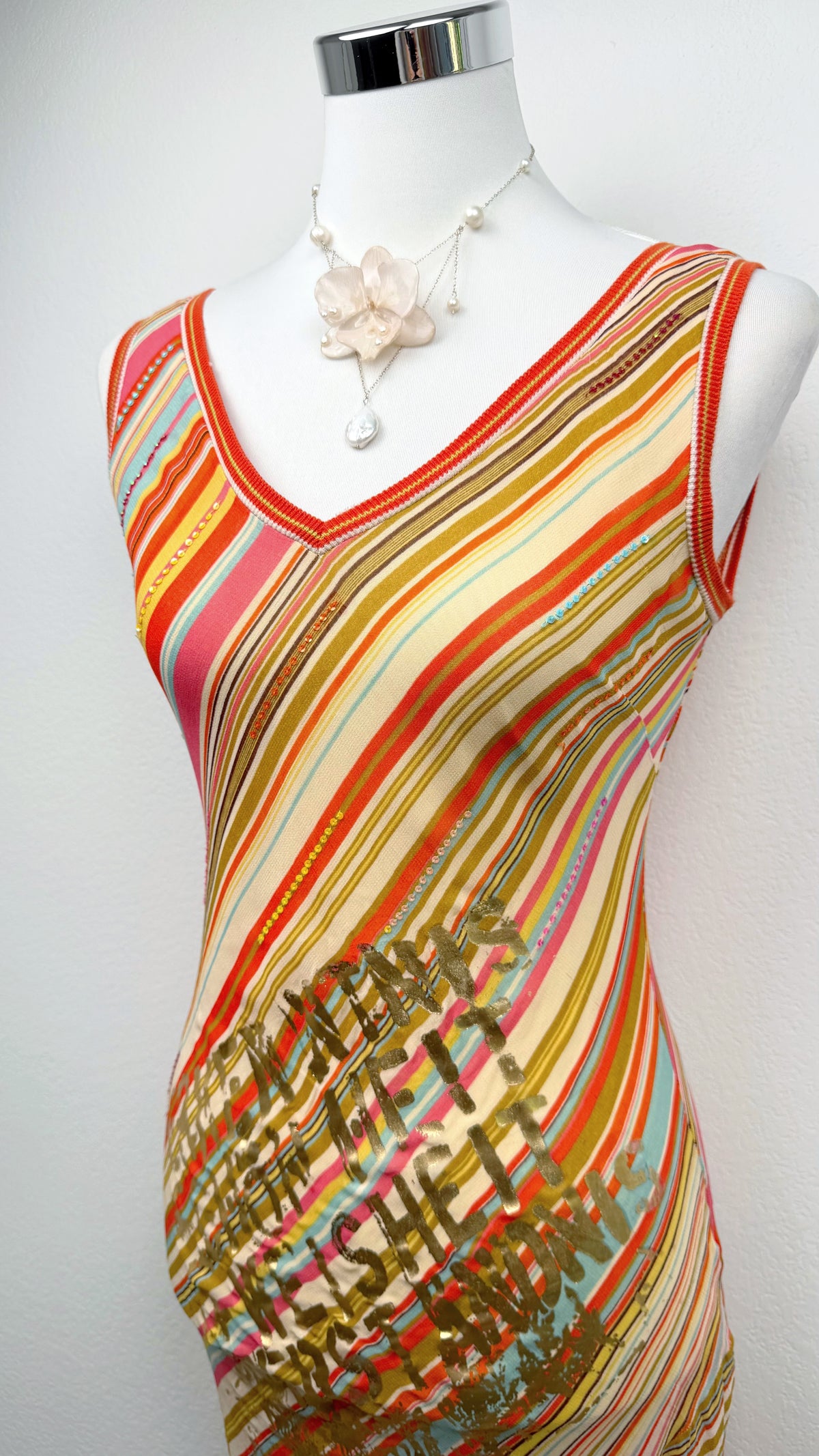 Rare Derhy Rainbow Stripe Fairycore