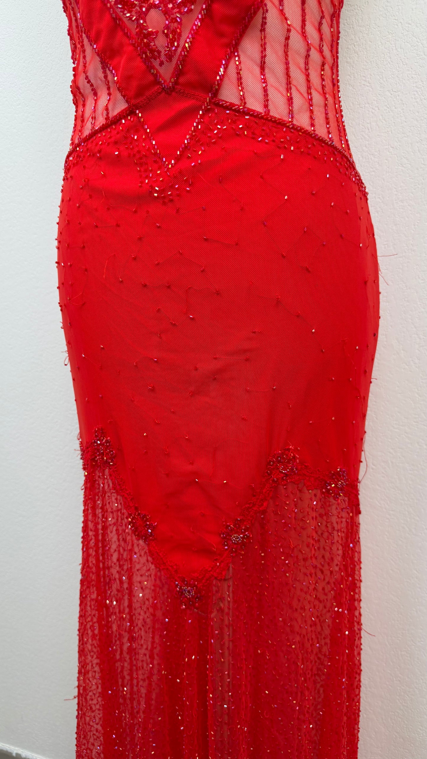 Scarlet Siren Beaded Gown