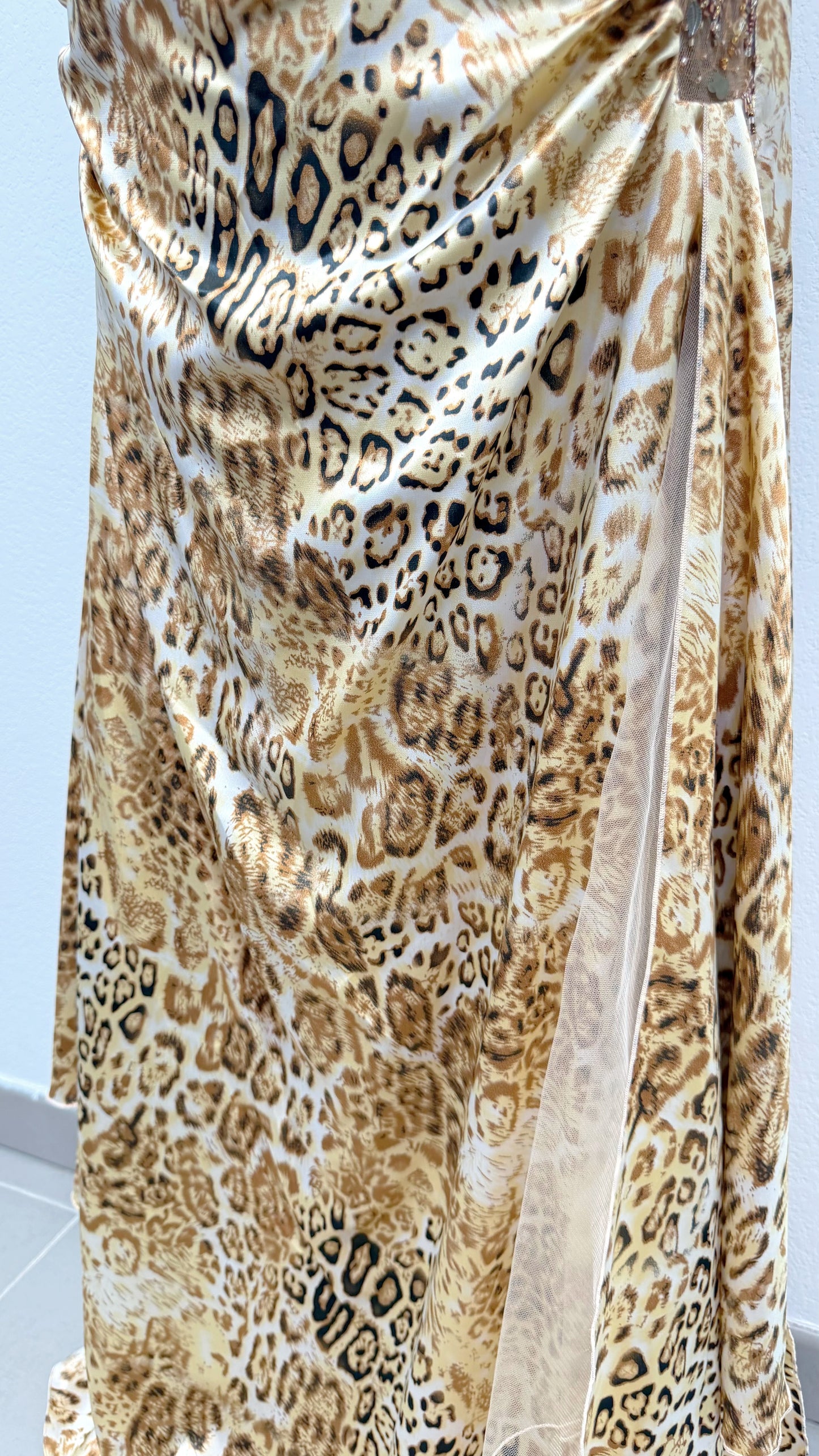 Golden Wildcat Hand-Beaded Two-Piece Set